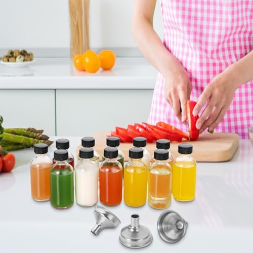 Frascos pequeños de cristal para guardar remedios caseros y dosificar líquidos 5