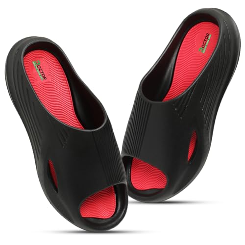 Image of DOCTOR HEALTH SUPER SOFT Orthopedic Slides for Men & Women - Anti-Skid Arch Support Slippers for Heel & Foot Pain Relief | Everyday Wear Chappal for Men