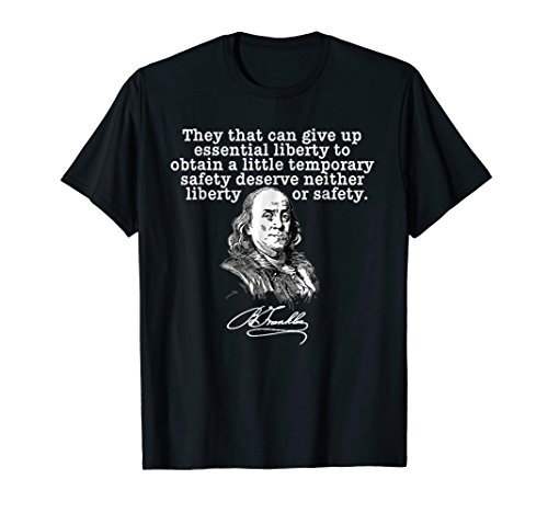 Franklin Essential Liberty Quote Tshirt