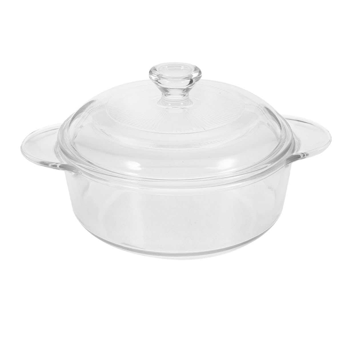 Tazón para Servir Ensalada de Vidrio Transparente con Tapa, Capacidad 1.7l, Cuenco Resistente al Calor, Fácil de Limpiar y Apilable para Cocina y Hogar