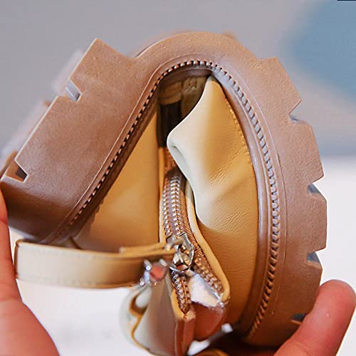 Fashion Autumn And Winter Children Boots For Boys And Girls Flat Soles Thick Soles Non Slip Solid Color Side Winter4