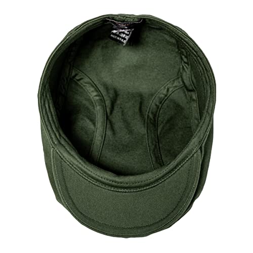 Image of BOTVELA Men Cotton Twill Newsboy Flat Ivy Driving Hat Fitted Cap