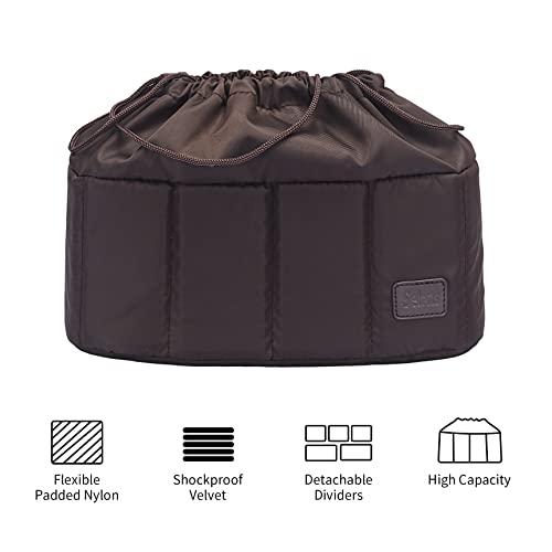 Bolsa acolchada para cámara DSLR con compartimentos ajustables miniatura 6