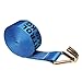 US Cargo Control 3 Inch x 30 Foot Blue Winch Strap with Wire Hook