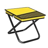 UGPLM Dobrando banquinhos de bolsa de camping para adultos cadeira de para adultos para câmara de câmara para jardinagem para jardinagem para, Amarelo