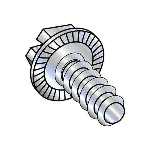 Tornillo autorroscante de zinc 8-18X3/8 con cabeza hexagonal