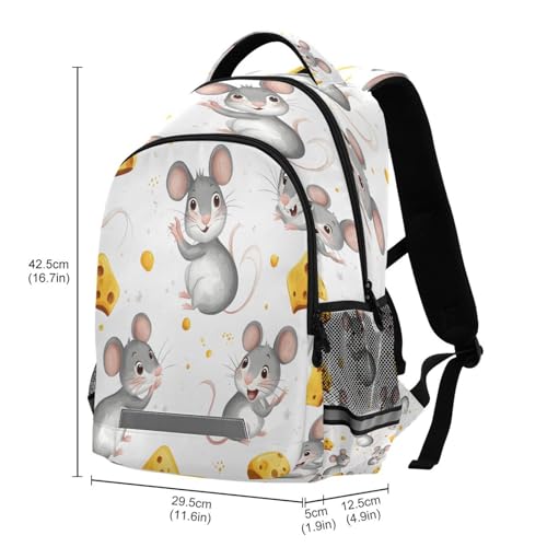 School Backpack Cute Mouse Lightweight Waterproof Travel Laptop Backpack Kids School Bags for Boys Girls Teens 11.6 X 4.9 X 16.7inch3
