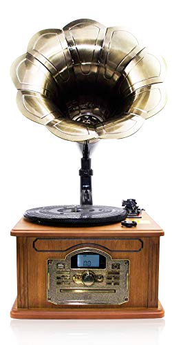 Lauson CL147 Gramophone Classique | Platine Vinyle bluetooth | Système de musique en bois Nostalgia | Système stéréo… - Les Beatles, Paul McCartney, John Lennon, RIngo Starr, George Harrison Lauson CL147 Gramophone Classique | Platine Vinyle bluetooth | Système de musique en bois Nostalgia | Système stéréo… – Image 3