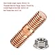 auspuff schraube m10 + T3 Turbo Bolzen | M10x1.50 Gewinde T3 T4 T6 Hochfestes Turbobolzen-Kit Flanschmuttern - T4 Turbobolzen