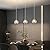 Weesalife Crystal Chandeliers for Dining Room Lights Fixture Over Table, 3 Pack Gold Modern Pendant Light Fixture?Crystal Pendant Lighting for Kitchen Island Bathroom Bar