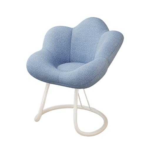 Silla de barril Sherpa, sillón giratorio para espacios pequeños, silla de esquina acogedora con respaldo suave, patas de metal, para sala de estar, dormitorio