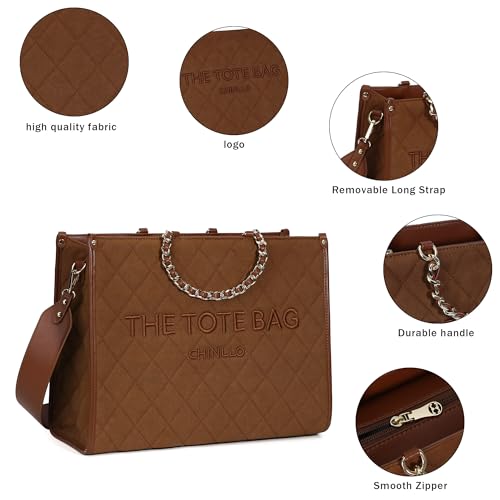 Image of Chinllo Tote Bag for Women Top Handle Satchel Purse and Handbags with Shoulder Strap
