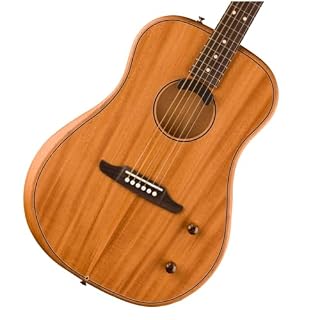 Fender Highway Dreadnought All Mahogany – Guitare Acoustique - Les Beatles, Paul McCartney, John Lennon, RIngo Starr, George Harrison