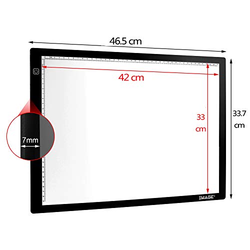 Leuchttisch A3 Agptek LED mit Magnetfunktion und stufenloser Helligkeitsregelung