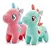 Zuzer Peluche Unicornio,2 Piezas Caricatura de Unicornio Peluche Juguete,Peluche de Unicornio Soft Plush Toys para Decoración de Fiesta de Regalo de Cumpleaños (30cm)