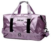 LEcylankEr Borsone Palestra Donna con Scomparto per Scarpe Borsone da Viaggio Impermeabile per Donna Borsa Palestra Grande Elegante con Scomparto Umido (Viola)