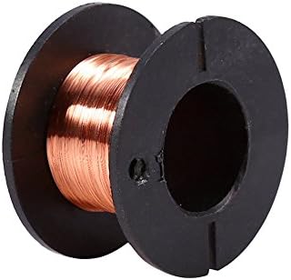 5pcs Enameled Copper Wire Magnet Winding Wire 0.1mm Thickness 12m Length for Connecting or Soldering Purpose, Natural