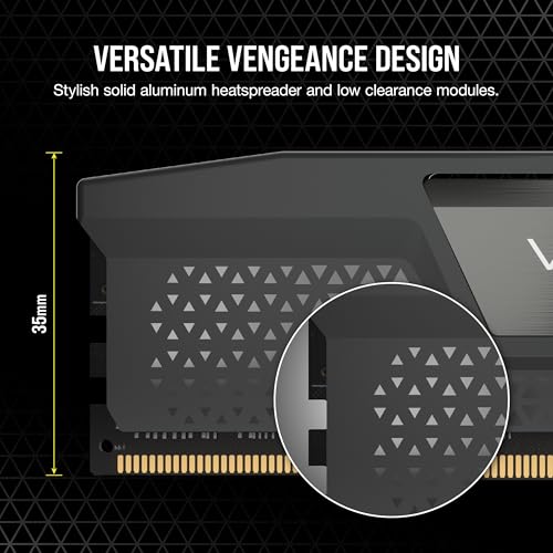 CORSAIR-Vengeance-DDR5-RAM-64GB-2x32GB-6000MHz-CL38-44-44-96-135V-AMD-Expo-Intel-XMP-30-Desktop-Computer-Memory--Gray-CMK64GX5M2B6000Z38 CORSAIR Vengeance DDR5 RAM 64GB (2x32GB) 6000MHz CL38-44-44-96 1.35V AMD Expo Intel XMP 3.0 Desktop Computer Memory – Gray (CMK64GX5M2B6000Z38) - Image 6