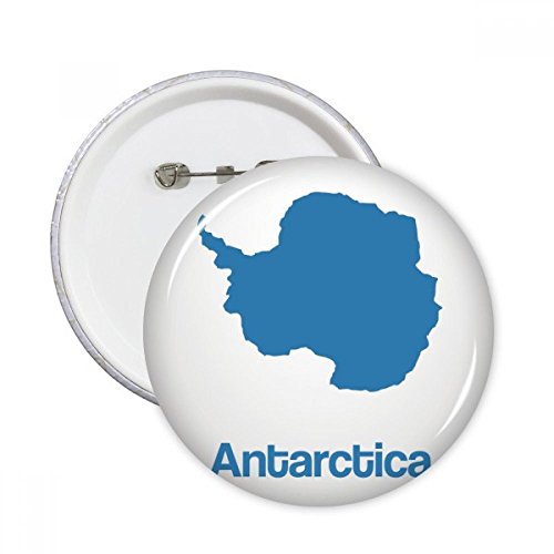 Carte ronde motif pins badge bleu Antarctique DIYthinker pour personnaliser vos sacs au quotidien