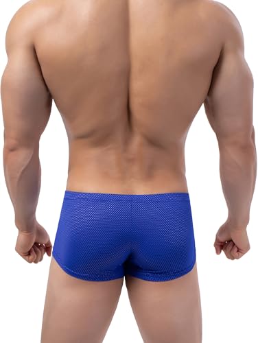 IKINGSKY Men's Bulge Boxer Briefs Sexy Swimming Trunks Under Panties Breathable Boxershorts Underwear for Men3