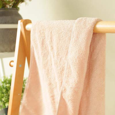Débarbouillette moelleuse et drap de bain WLLLO, serviette en pur coton 70x140 cm