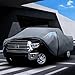 Dodge Ram 1500 Truck Cover Custom Fit 2009-2025 Quad Cab Short Bed(6.1') with Door Zipper, 10 Layer Outdoor Heavy Truck Cover Waterproof All Weather, Car Tarp for Wind Dust Sun UV Protection.