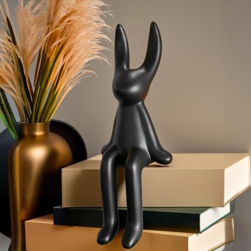 Image of Ekhasa Nostrae Rabbit Show Pieces for Home Decor Living Room Decor Items | Cute Animals Showpieces Gift Item for Decoration | Center Table Tv Showcase Shelf Office Desk Interior Statue Figurines