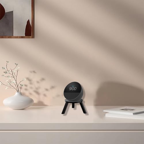 Support Echo Spot sans perçage - Cache-câble intégré noir pour rack enceinte connectée - 7