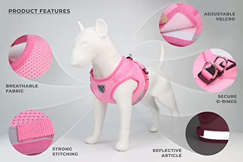 Pet's Playground Small Dog Harness, Pink, Medium - Image 4