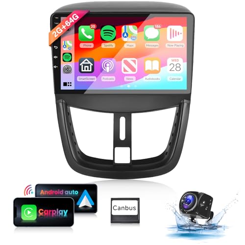 【8 Kern 2+64G】 Hodozzy Carplay Autoradio für Peugeot 207 2006-2015 Android