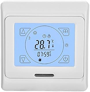 Touch Screen Digital Programmable Electric Underfloor Heating Thermostat with Air and Floor Sensor