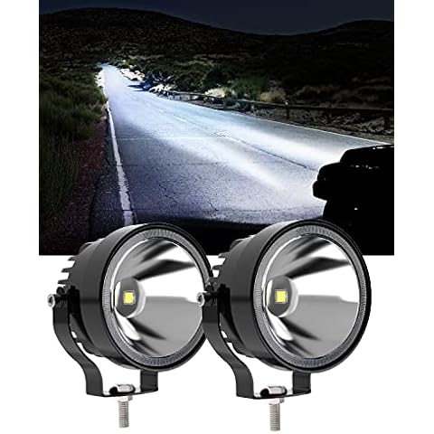 NAOEVO 2pcs 4inch Led Light Pods 60w Led Off Road Lights Super Bright Spot Auxiliary Lights Waterproof Driving Fog Light Led Work Lights Bar For Truck Car Atv Suv Motorcycle Cabin Boat Cover