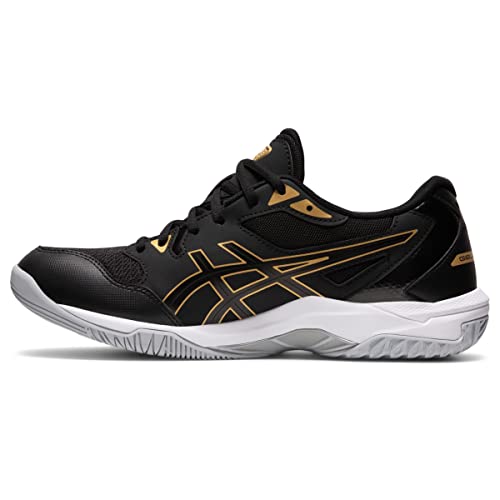 Asics Men's GelRocket 10 Indoor Court Shoes, 12, Black/Pure...