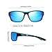 Takingup Sunglasses Women, Blue Retro Polarized Sunglasses with Strap for Men Women Outdoor Sports Driving Cycling Fishing Men