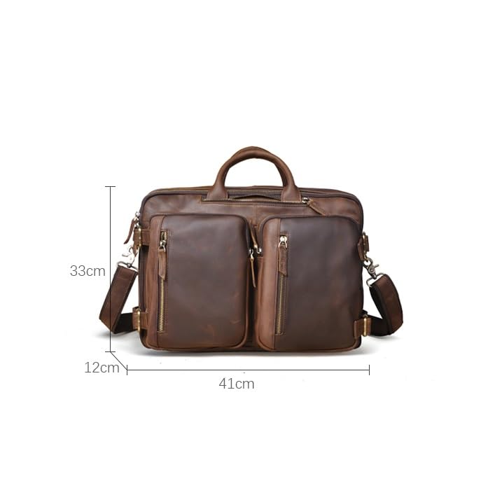 Vintage Business Briefcase Bag Male Design Travel Laptop Backpack Document Case Tote Portfolio Bag2