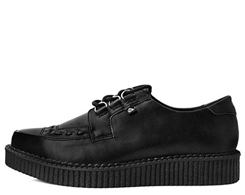 T.U.K Anarchic Creeper Shoes for Women and Men | Pointed Toe Lace-Up with D-Ring Fastening | Low Platform Footwear | Foam Padded Insole & Twill Lining3