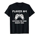 gamer pregnancy announcement baby #2 august 2021 new dad maglietta