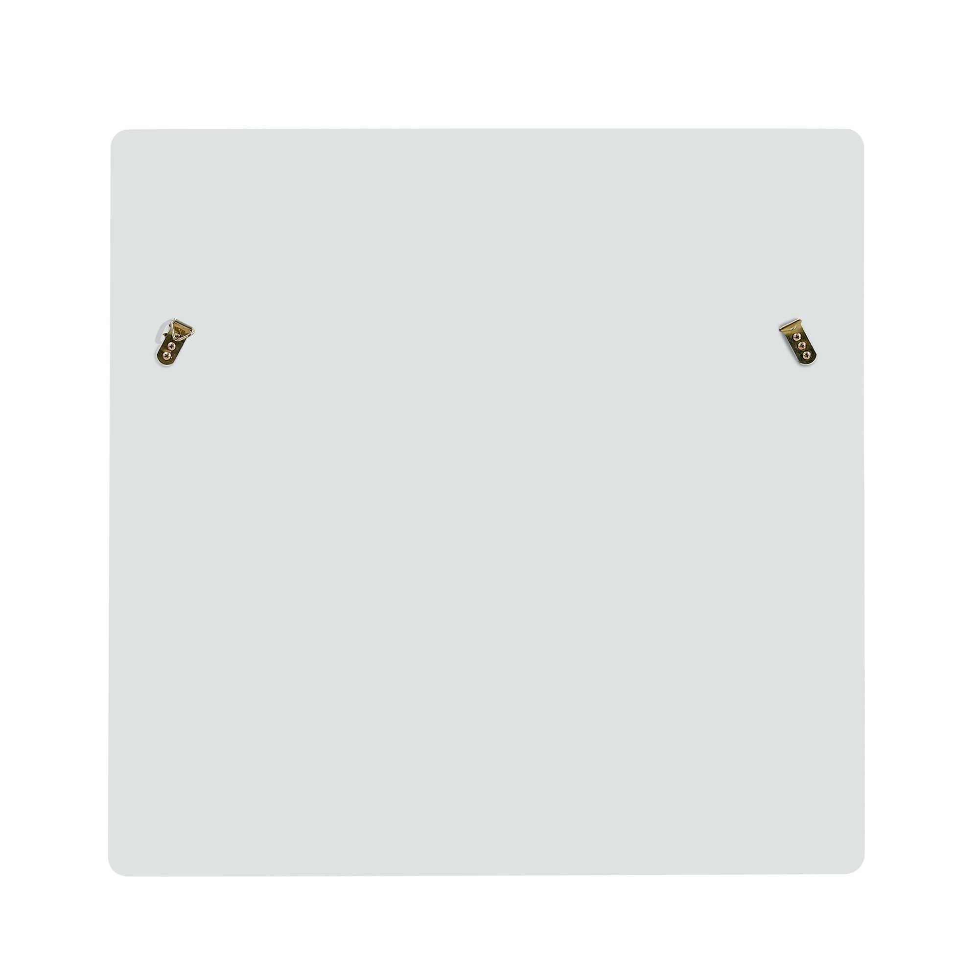 Espejo de pared cuadrado de 80 x 80 cm, color blanco, moderno con marco de aspecto de madera, espejo grande de pasillo, espejo de dormitorio y salón, diseño atemporal