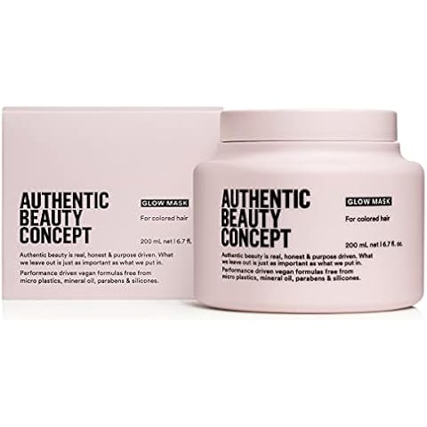 Authentic Beauty Concept Glow Mask | Hair Mask for Color Treated Hair | Nourishing & Color-Preserving | Improves Softness and Shine | Vegan & Cruelty-free | Silicone-free | 6.7 fl. oz. Cover