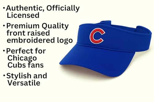 Visera oficial ajustable Chicago Baseball Cubs azul miniatura 6