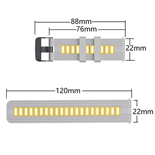 Bracelet silicone 22mm pour remplacer la sangle Coros Apex Pro - 5