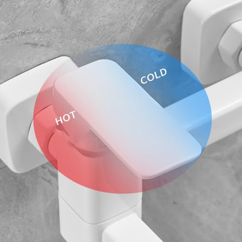 Baignoire simple et moderne : robinet mural en laiton pour douche
