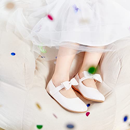 Image of Felix & Flora Toddler Flower Girl Dress Shoes - Girl Ballet Flats Party School Shoes Wedding
