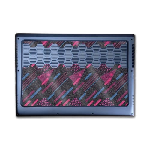 Image of Glossy Glitter Laptop Skin Compatible with Alienware M16 R2 (2024) - Magenta Rain - Premium 3M Vinyl Protective Wrap Decal Cover - Easy to Apply | Crafted in The USA by MightySkins