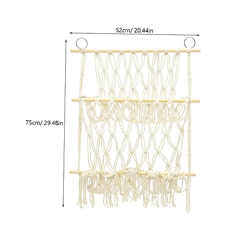 Double couche hamac de rangement maille pour peluches avec support mural décoratif