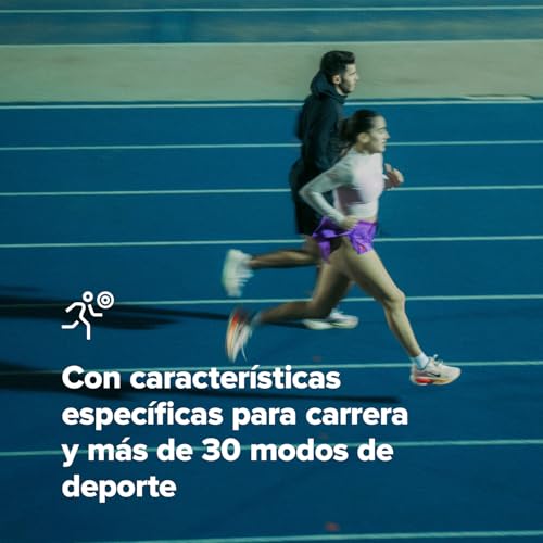 Suunto Run Reloj GPS Running, Pantalla Táctil AMOLED 1,32'', Ligero, Multideporte, Monitor Actividad, GPS Preciso, Seguimiento Cardíaco/Sueño, 12 Días Autonomía, 4GB Almacenamiento Música - imagen 5