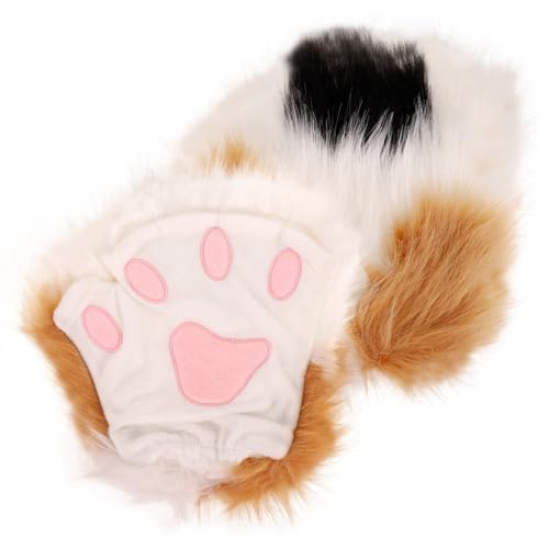 Guantes de pata de lobo térmicos para evitar el frío en disfraces de Halloween