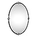 Uttermost Carrick Rust Black 22" x 32" Oval Wall Mirror