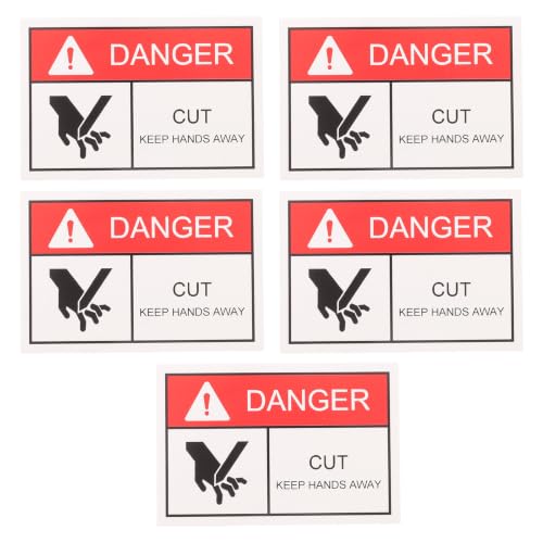 Autocollant graphique haute visibilité contre les risques de blessures aux mains en atelier