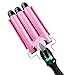 Produktbild Lockenstab, Mgrett 3 Dreifache Fässer lockenstäbe Haarwickelzange Hair Waver Pearl Waving Lockenwickler, Wellenstyler Turmalin Keramik Digitale Temperaturanzeige für Lange/kurze Haare